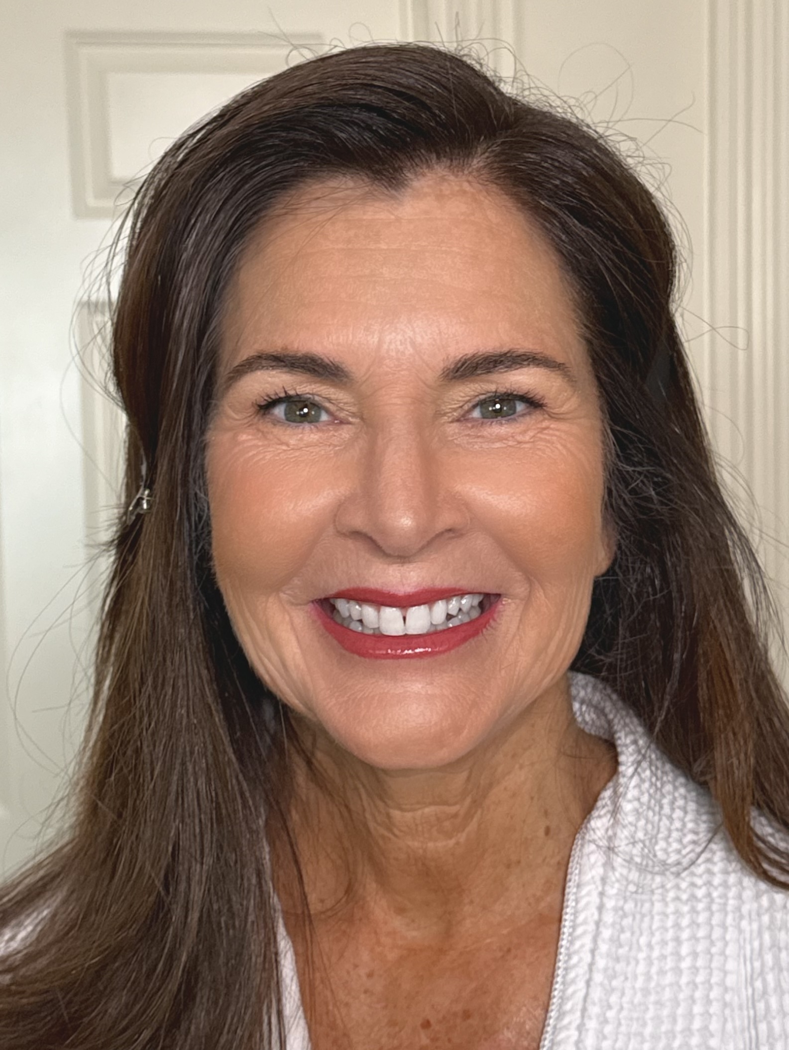 After soft glam makeup